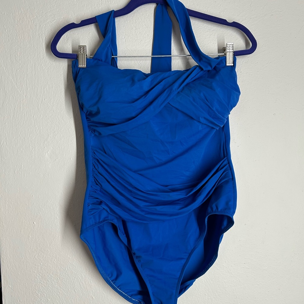 Miraclesuit Royal Blue Ruched One Piece